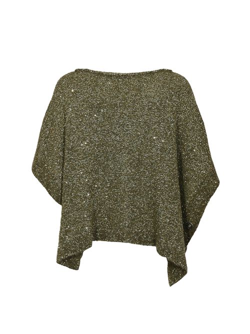 Mantella in misto lana e alpaca con paillettes Bosco D. Exterior | 6129817BOS